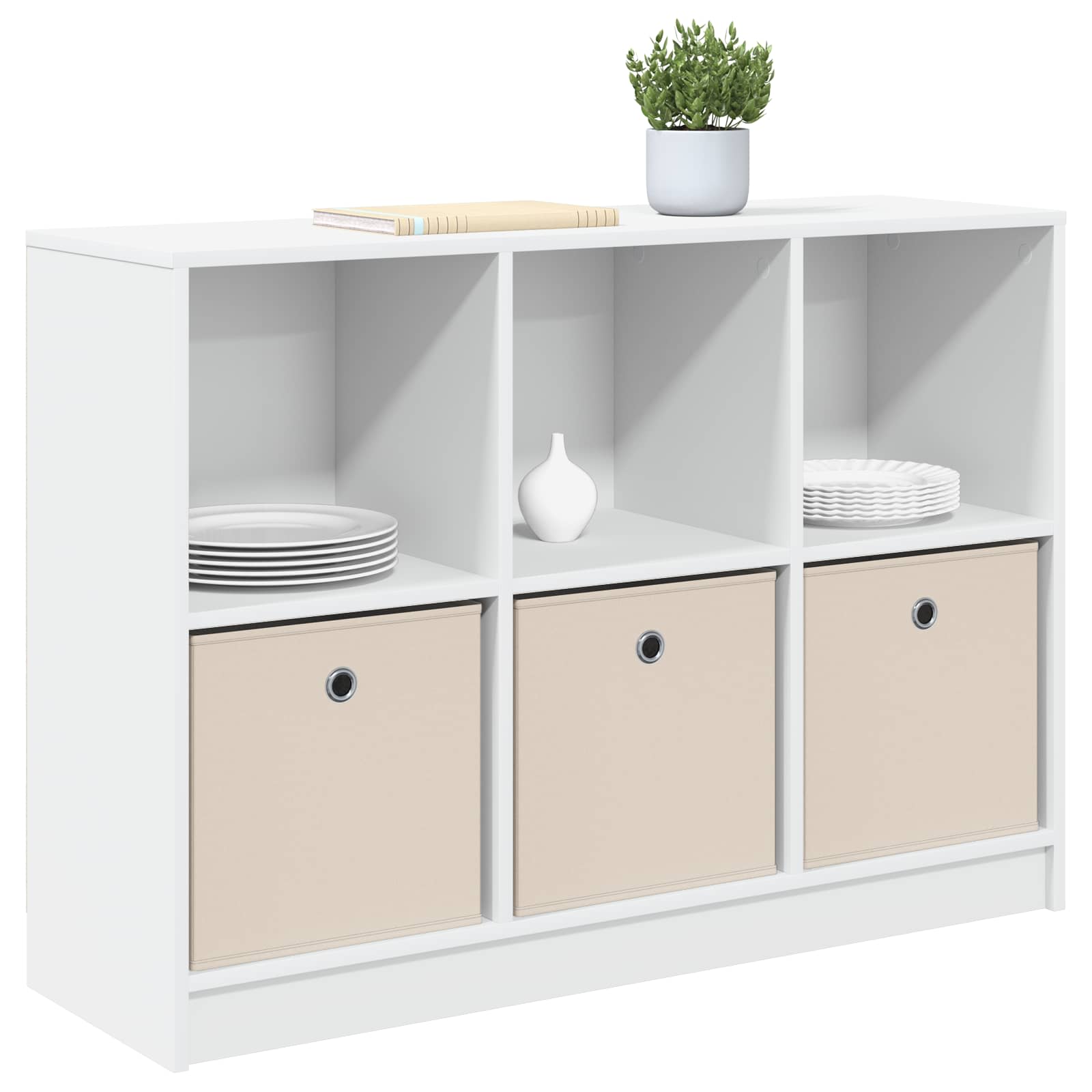 Πλαϊνό γραφείο με συρτάρι Λευκό 102 x 32 x 73,5 εκ - Pakobazaar