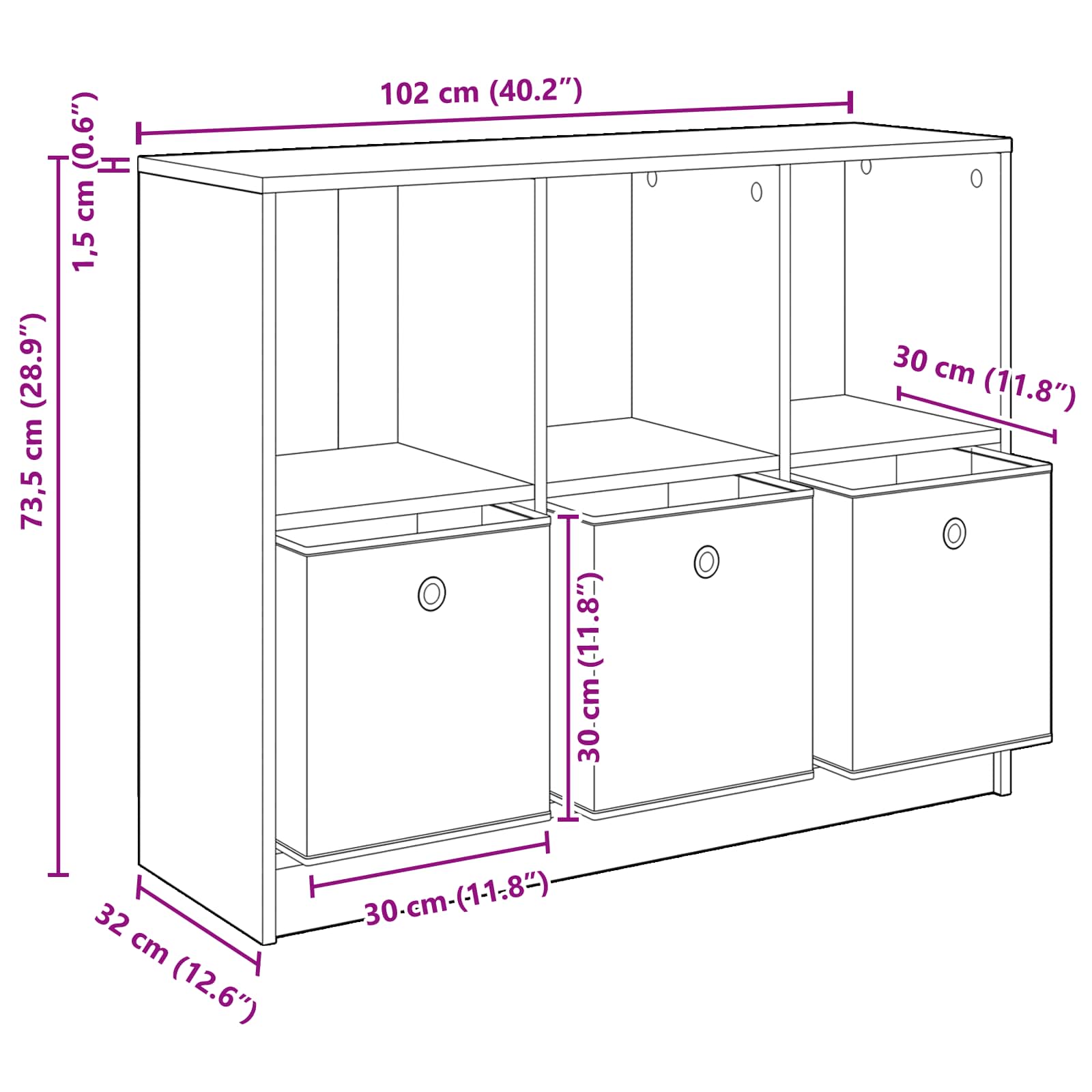 Πλαϊνό γραφείο με συρτάρι Artisan Oak 102 x 32 x 73,5 εκ - Pakobazaar