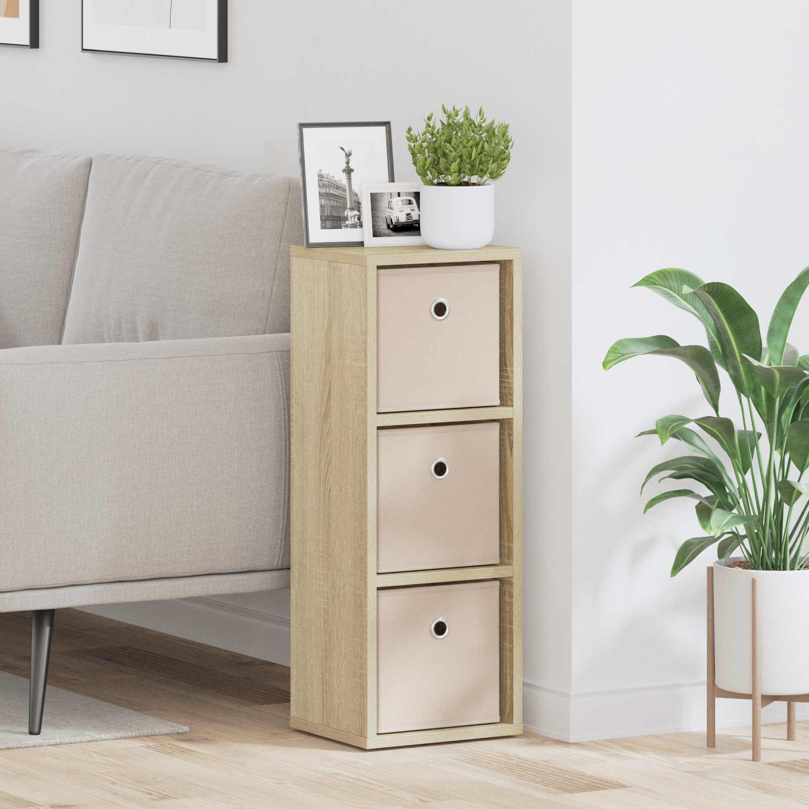 Πλαϊνό γραφείο με συρτάρι Δρύς Sonoma 25,5 x 22 x 69,5 εκ - Pakobazaar