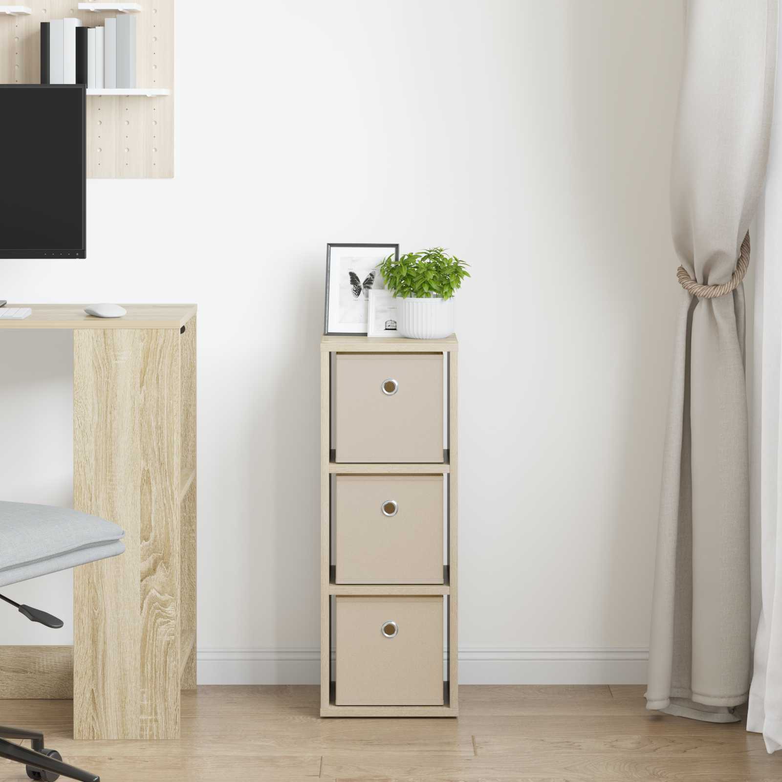 Πλαϊνό γραφείο με συρτάρι Δρύς Sonoma 25,5 x 22 x 69,5 εκ - Pakobazaar