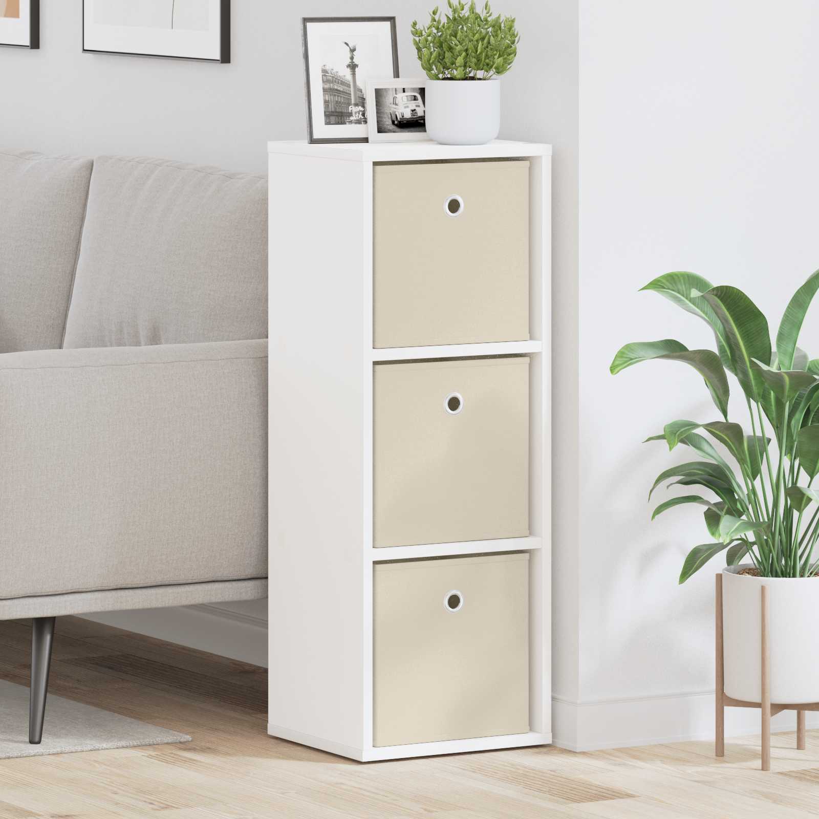 Πλαϊνό γραφείο με συρτάρι Λευκό 30,5 x 27 x 84,5 εκ - Pakobazaar