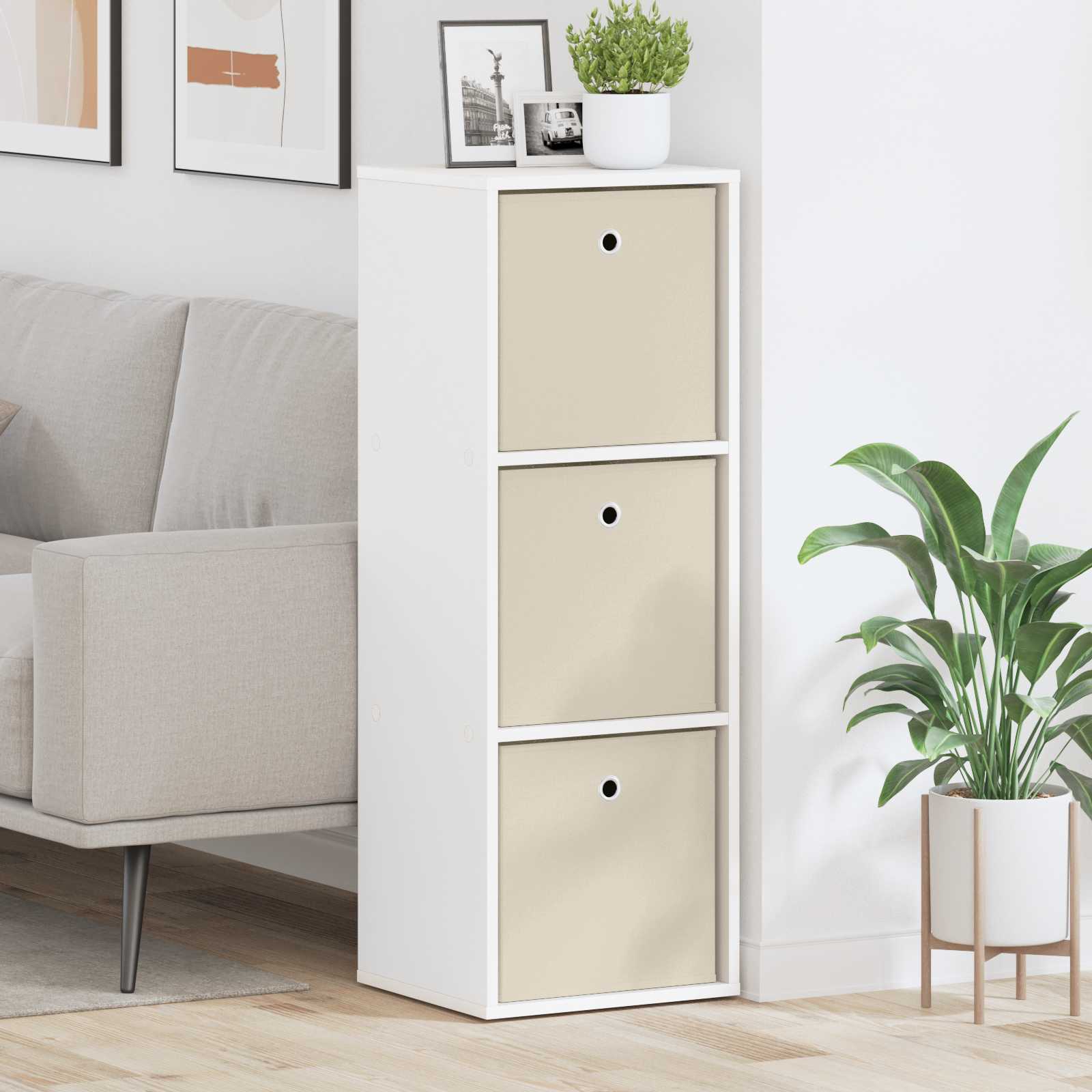 Πλαϊνό γραφείο με συρτάρι Λευκό 35 x 32 x 99,5 εκ - Pakobazaar
