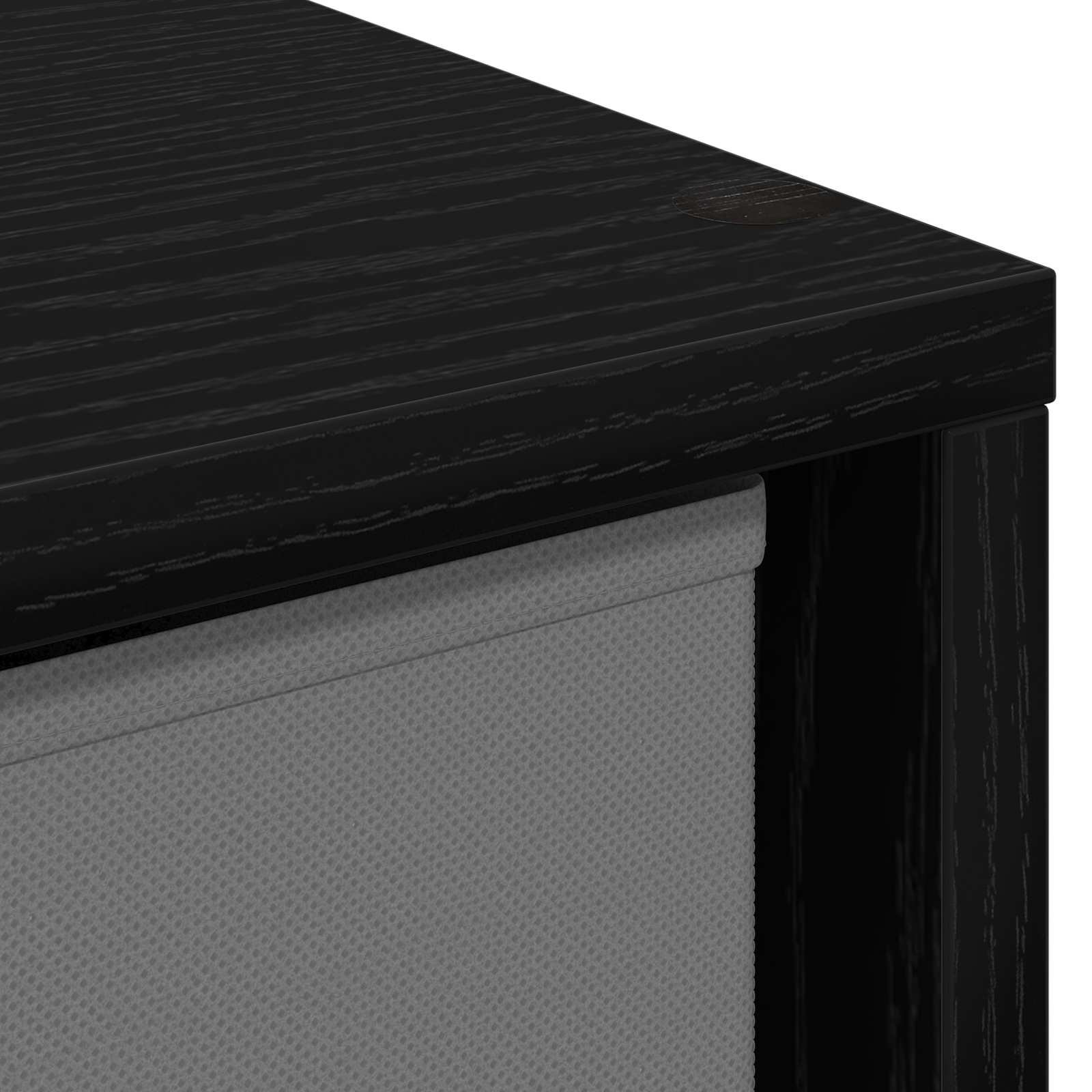 Πλαϊνό γραφείο με συρτάρι Μαύρη Οξυά 35 x 32 x 99,5 εκ - Pakobazaar