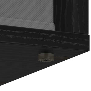 Πλαϊνό γραφείο με συρτάρι Μαύρη Οξυά 35 x 32 x 99,5 εκ - Pakobazaar
