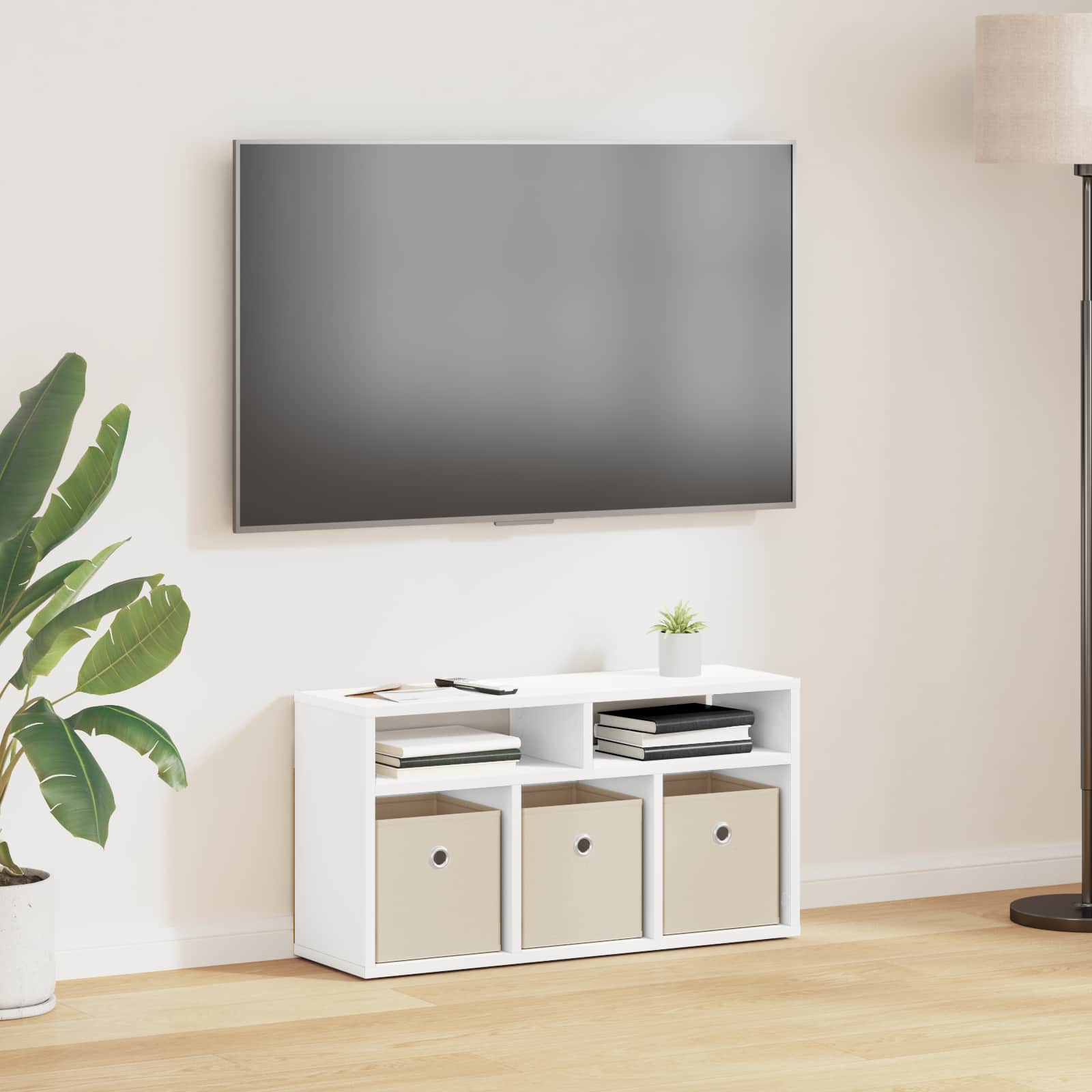 Χαμηλό γραφείο με συρτάρι Λευκό 72 x 22,5 x 38 εκ - Pakobazaar