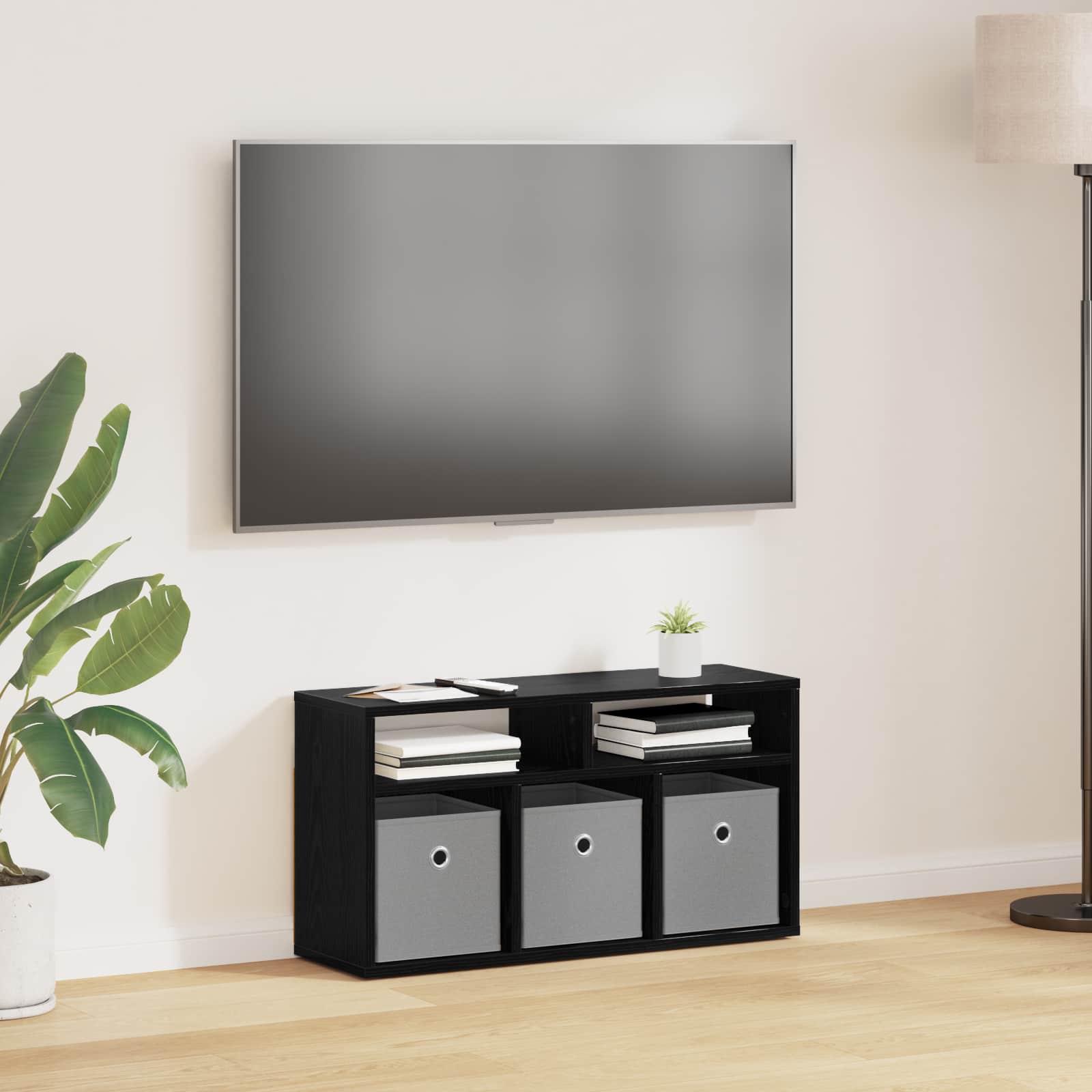 Χαμηλό γραφείο με συρτάρι Μαύρη Οξυά 72 x 22,5 x 38 εκ - Pakobazaar