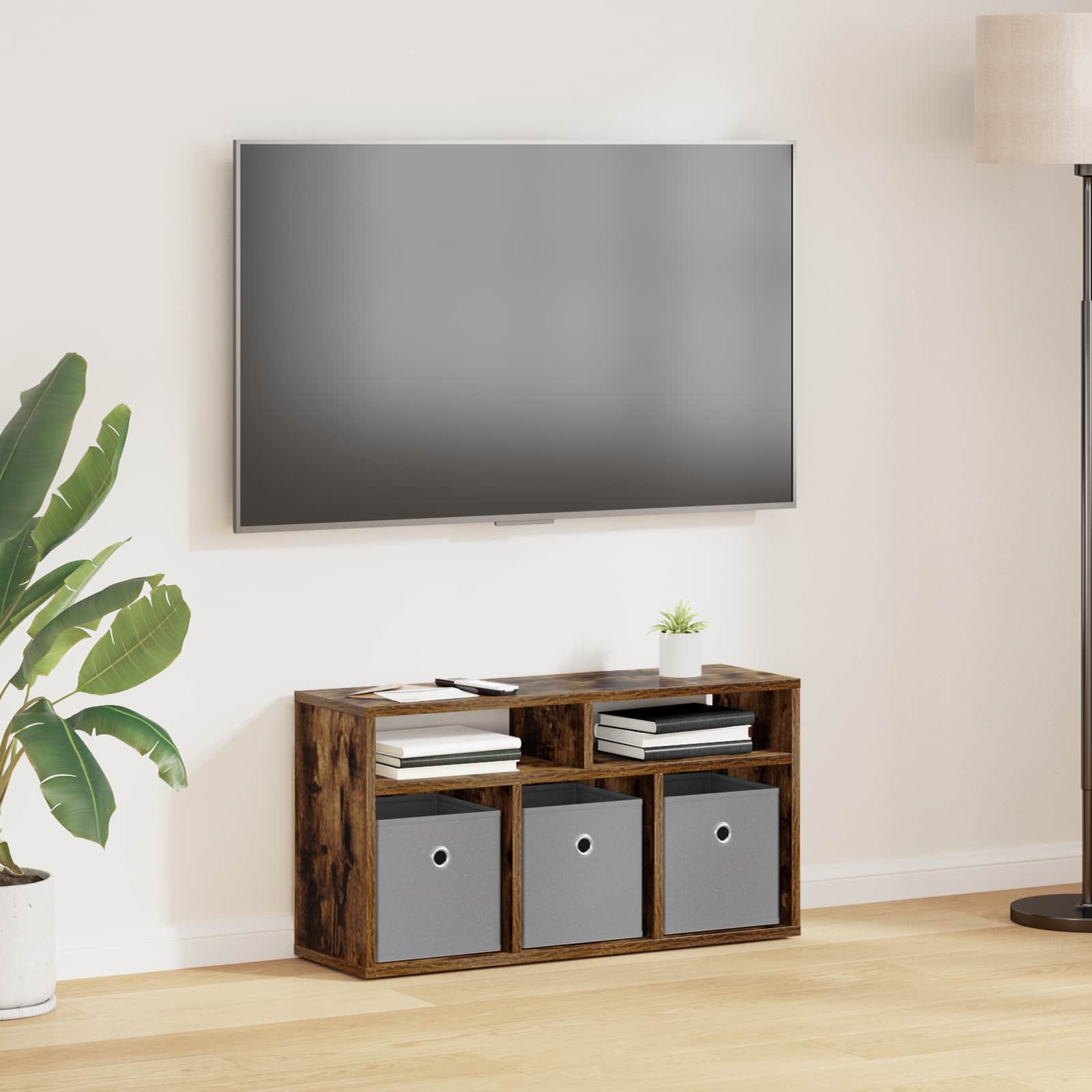 Χαμηλό γραφείο με συρτάρι Καπνιστό Δρύς 72 x 22,5 x 38 εκ - Pakobazaar
