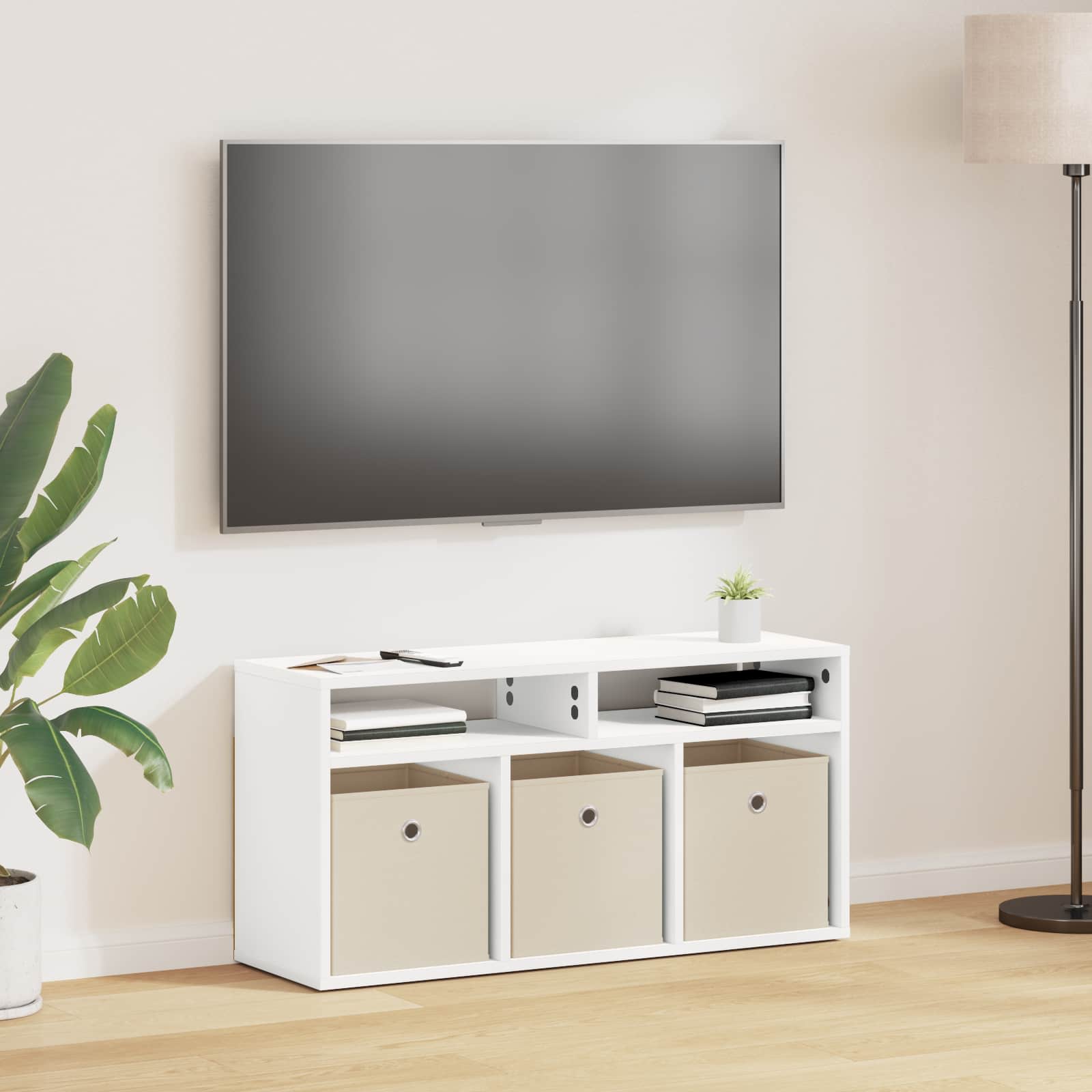 Χαμηλό γραφείο με συρτάρι Λευκό 87 x 27,5 x 43 εκ - Pakobazaar