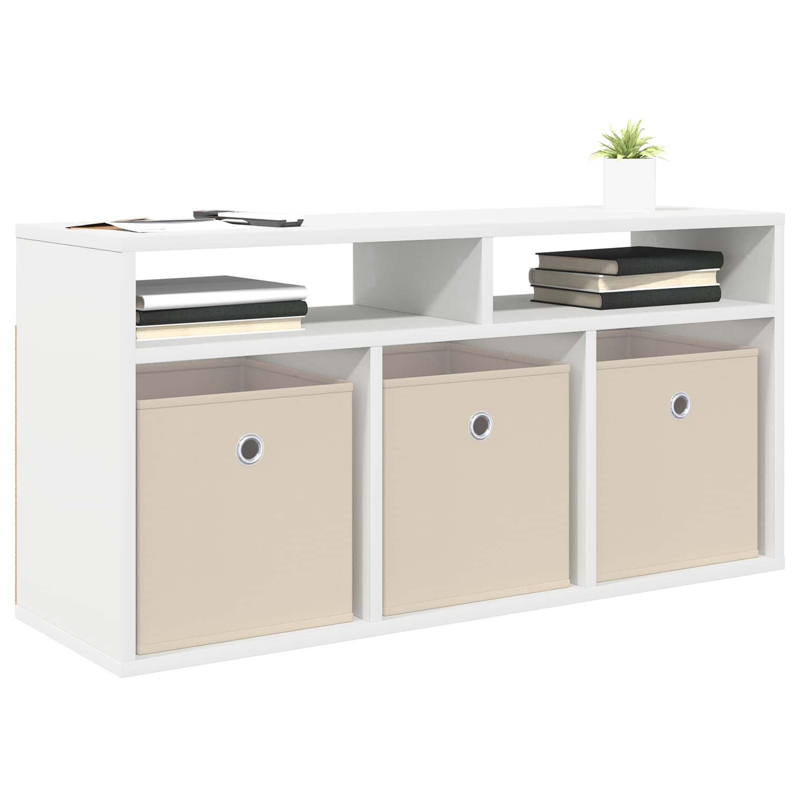 Χαμηλό γραφείο με συρτάρι Λευκό 87 x 27,5 x 43 εκ - Pakobazaar