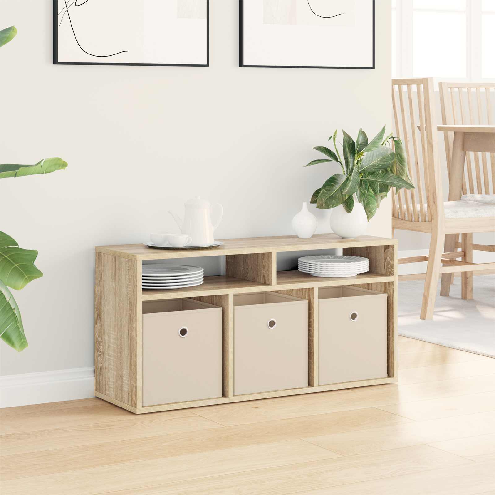 Χαμηλό γραφείο με συρτάρι Δρύς Sonoma 87 x 27,5 x 43 εκ - Pakobazaar