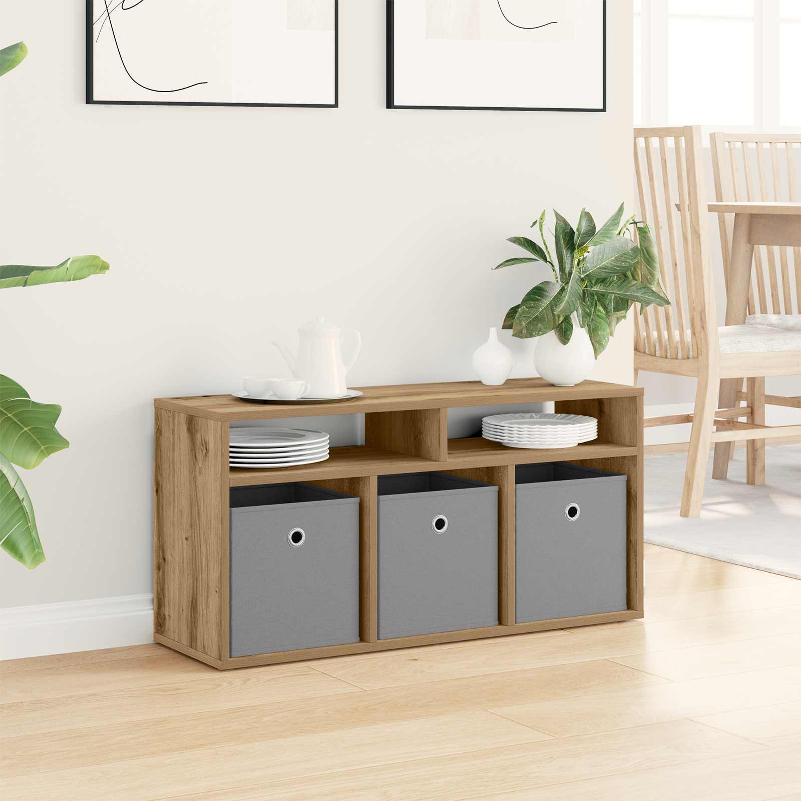 Χαμηλό γραφείο με συρτάρι Artisan Oak 87 x 27,5 x 43 εκ - Pakobazaar