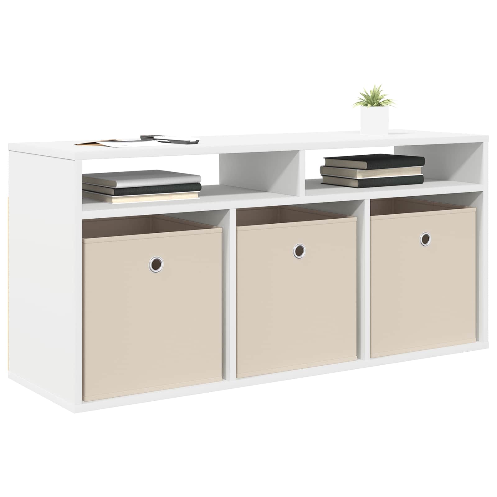 Χαμηλό γραφείο με συρτάρι Λευκό 102 x 32 x 48,5 εκ. - Pakobazaar
