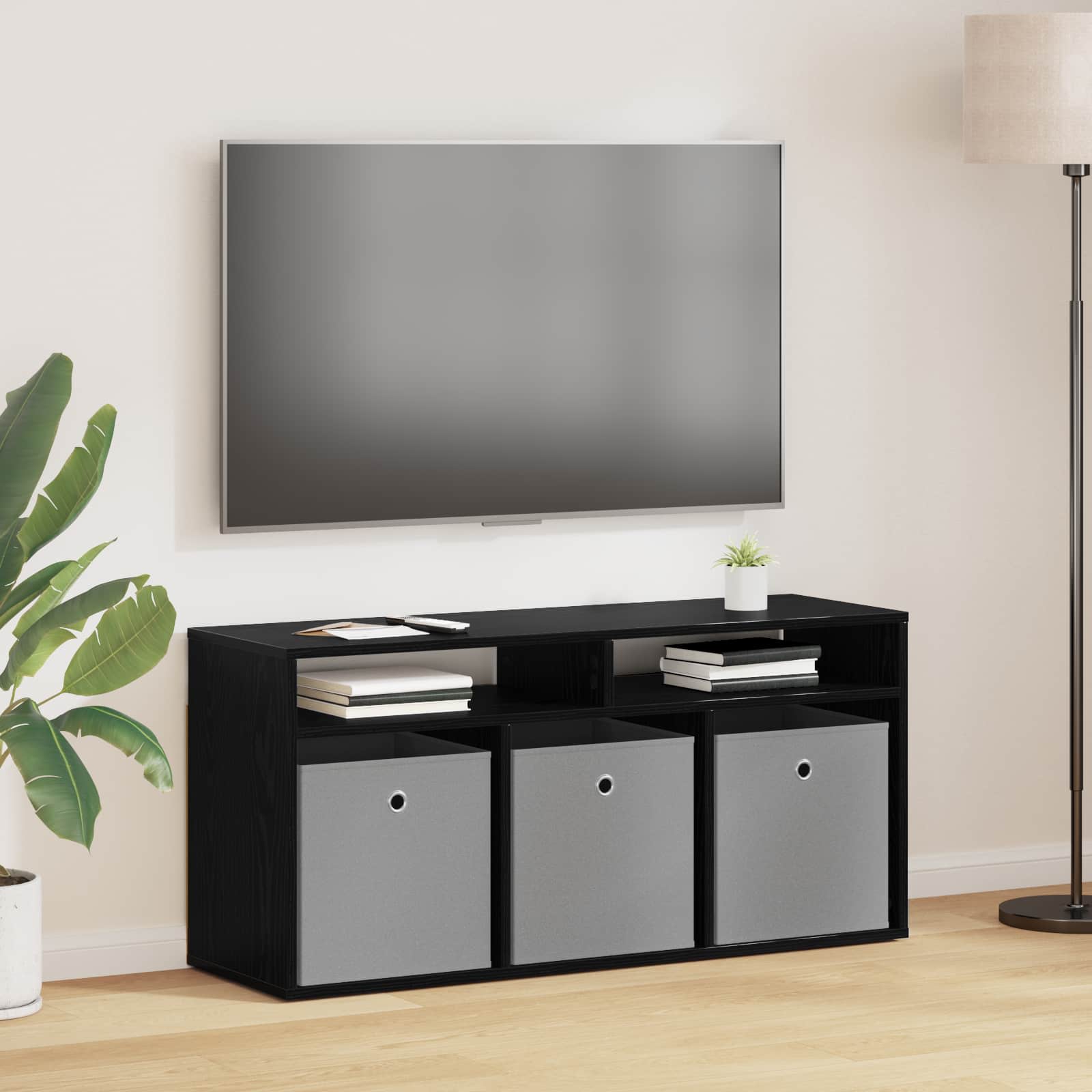 Χαμηλό γραφείο με συρτάρι Μαύρη Οξυά 102 x 32 x 48,5 εκ. - Pakobazaar