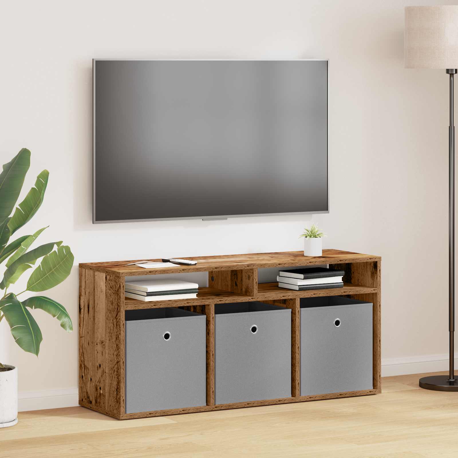 Χαμηλό γραφείο με συρτάρι Παλιό ξύλο 102 x 32 x 48,5 εκ. - Pakobazaar