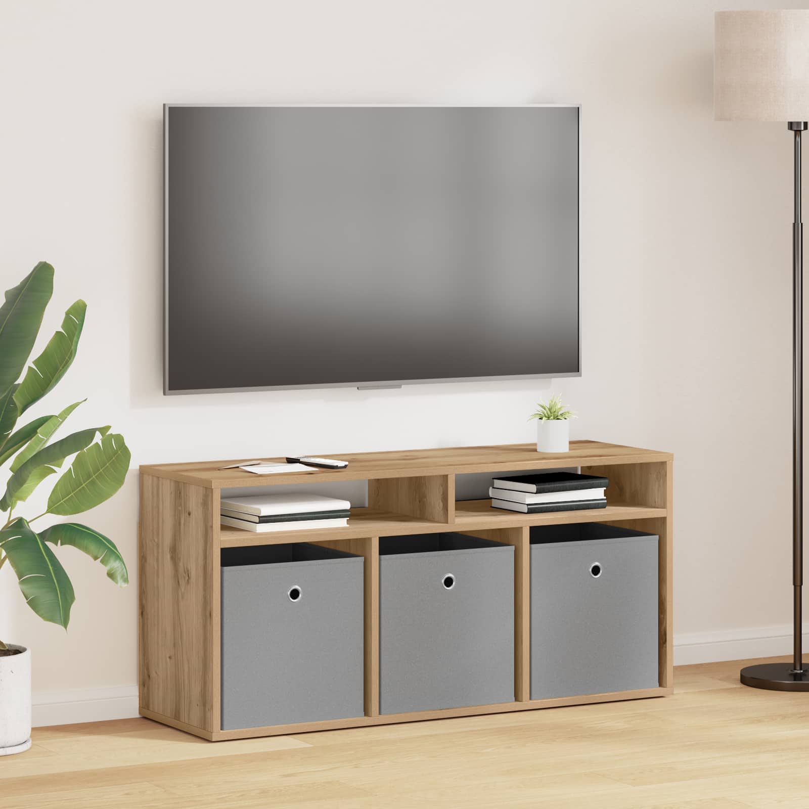 Χαμηλό γραφείο με συρτάρι Artisan Oak 102 x 32 x 48,5 εκ. - Pakobazaar
