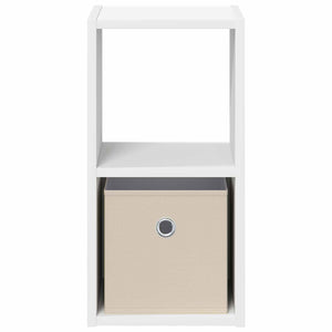 Κομοδίνο 2 pcs Λευκό 25,5 x 22 x 49,5 εκ Επεξεργασμένο ξύλο - Pakobazaar