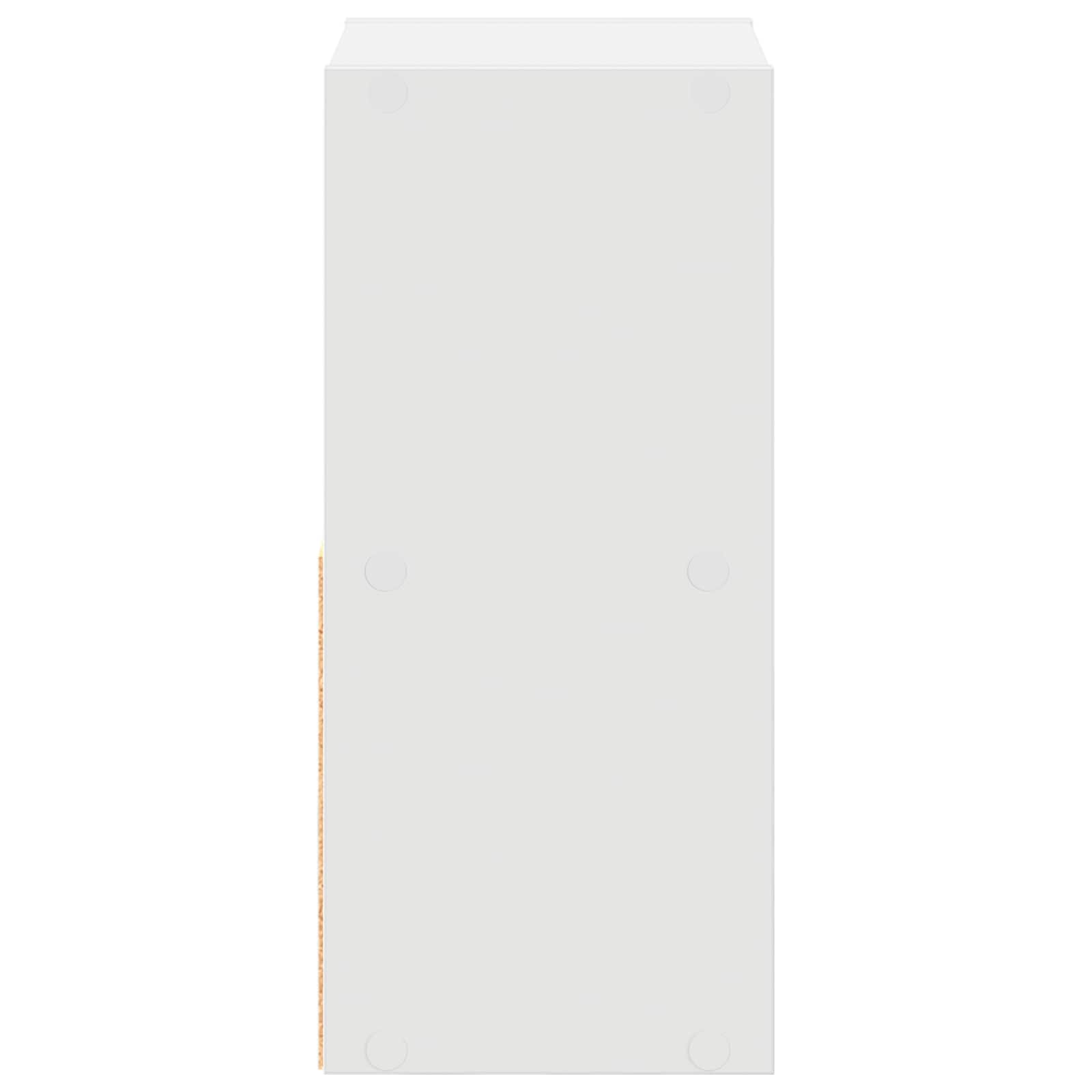 Κομοδίνο 2 pcs Λευκό 25,5 x 22 x 49,5 εκ Επεξεργασμένο ξύλο - Pakobazaar