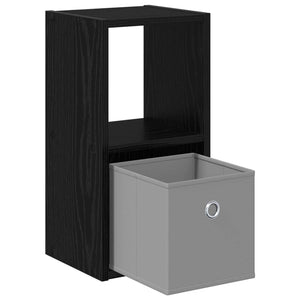 Κομοδίνο με συρτάρι 2 pcs Μαύρη Οξυά 25,5 x 22 x 49,5 εκ - Pakobazaar