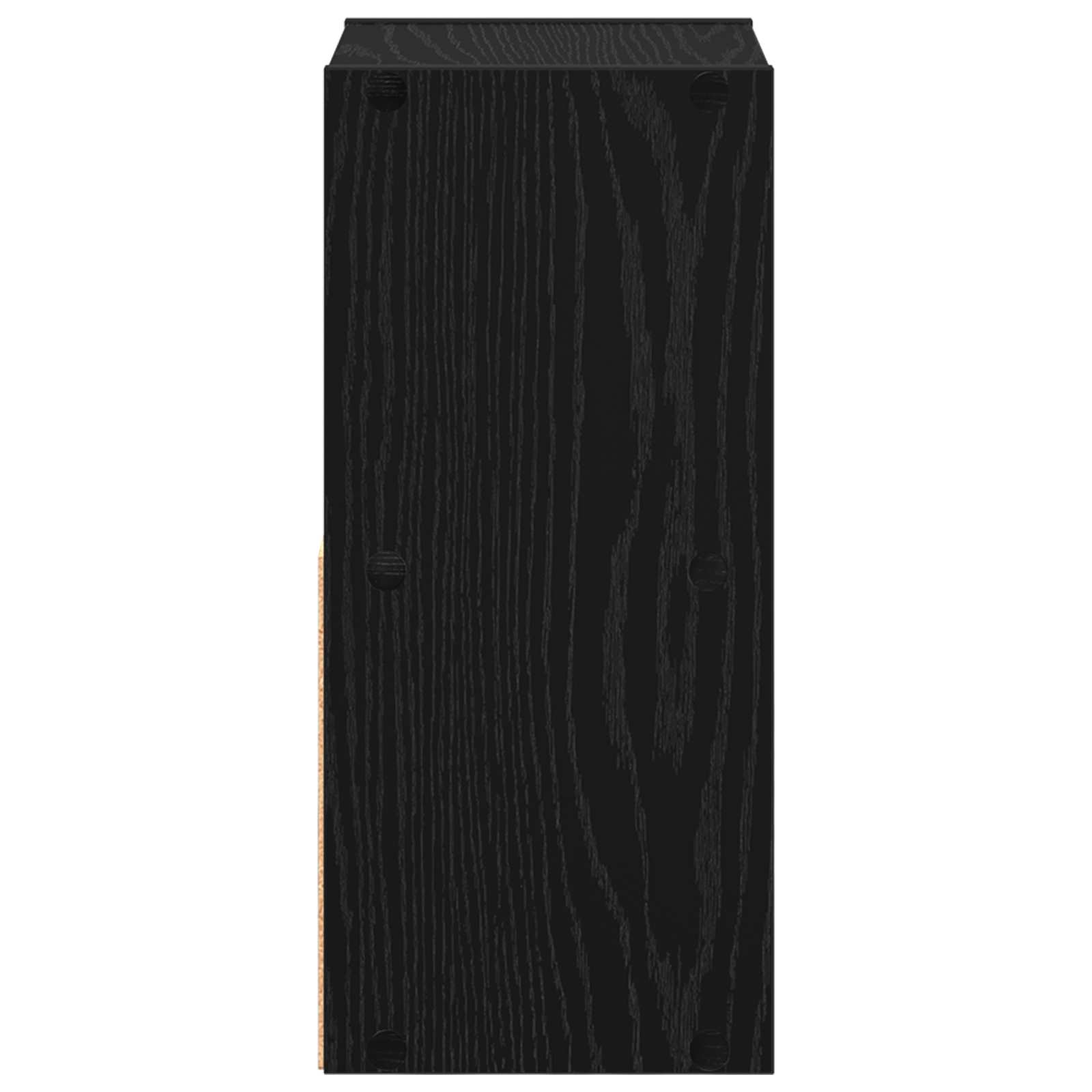 Κομοδίνο με συρτάρι 2 pcs Μαύρη Οξυά 25,5 x 22 x 49,5 εκ - Pakobazaar