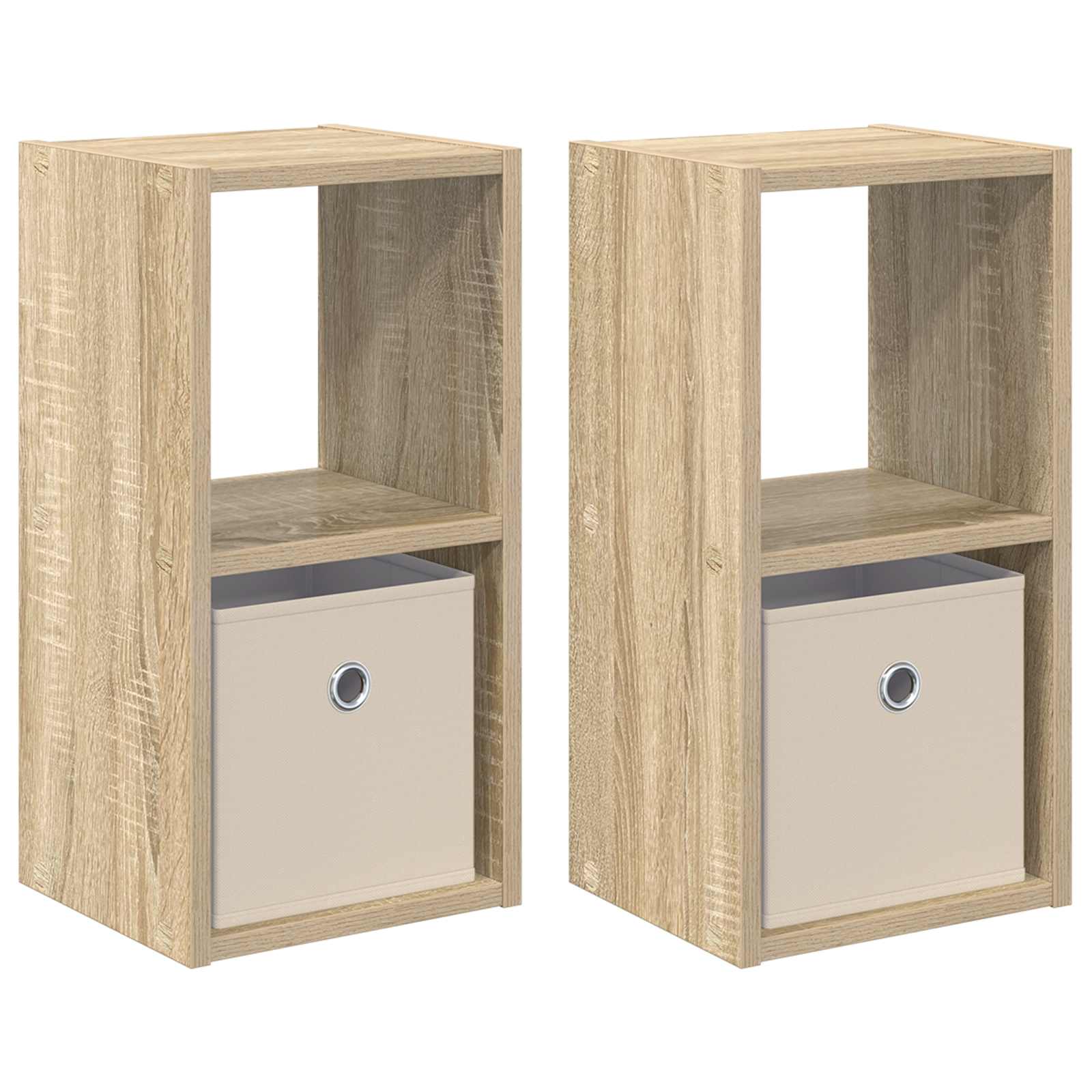 Κομοδίνο με συρτάρι 2 pcs Δρύς Sonoma 25,5 x 22 x 49,5 εκ - Pakobazaar