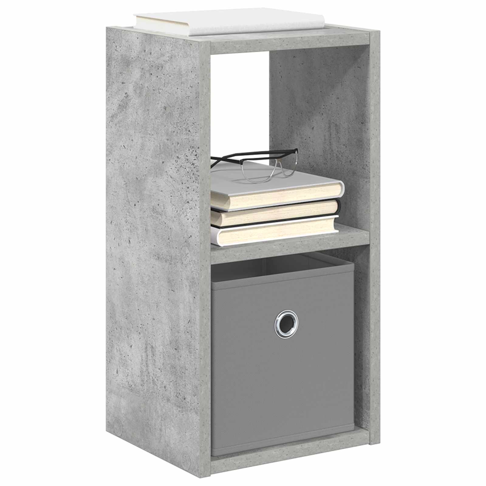 Κομοδίνο με συρτάρι 2 pcs Σκυρόδεμα Γκρι 25,5 x 22 x 49,5 εκ - Pakobazaar
