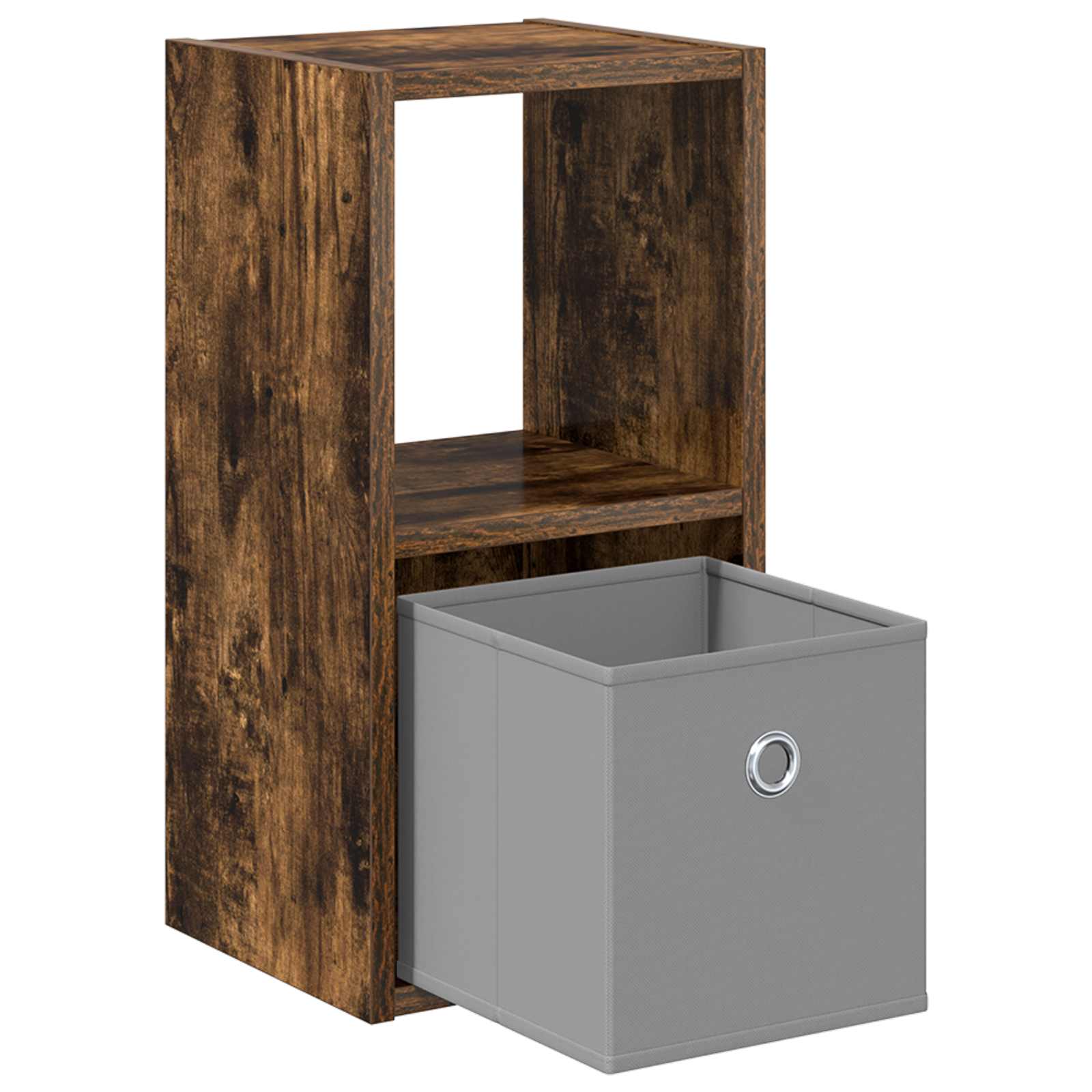 Κομοδίνο με συρτάρι 2 pcs Καπνιστό Δρύς 25,5 x 22 x 49,5 εκ - Pakobazaar