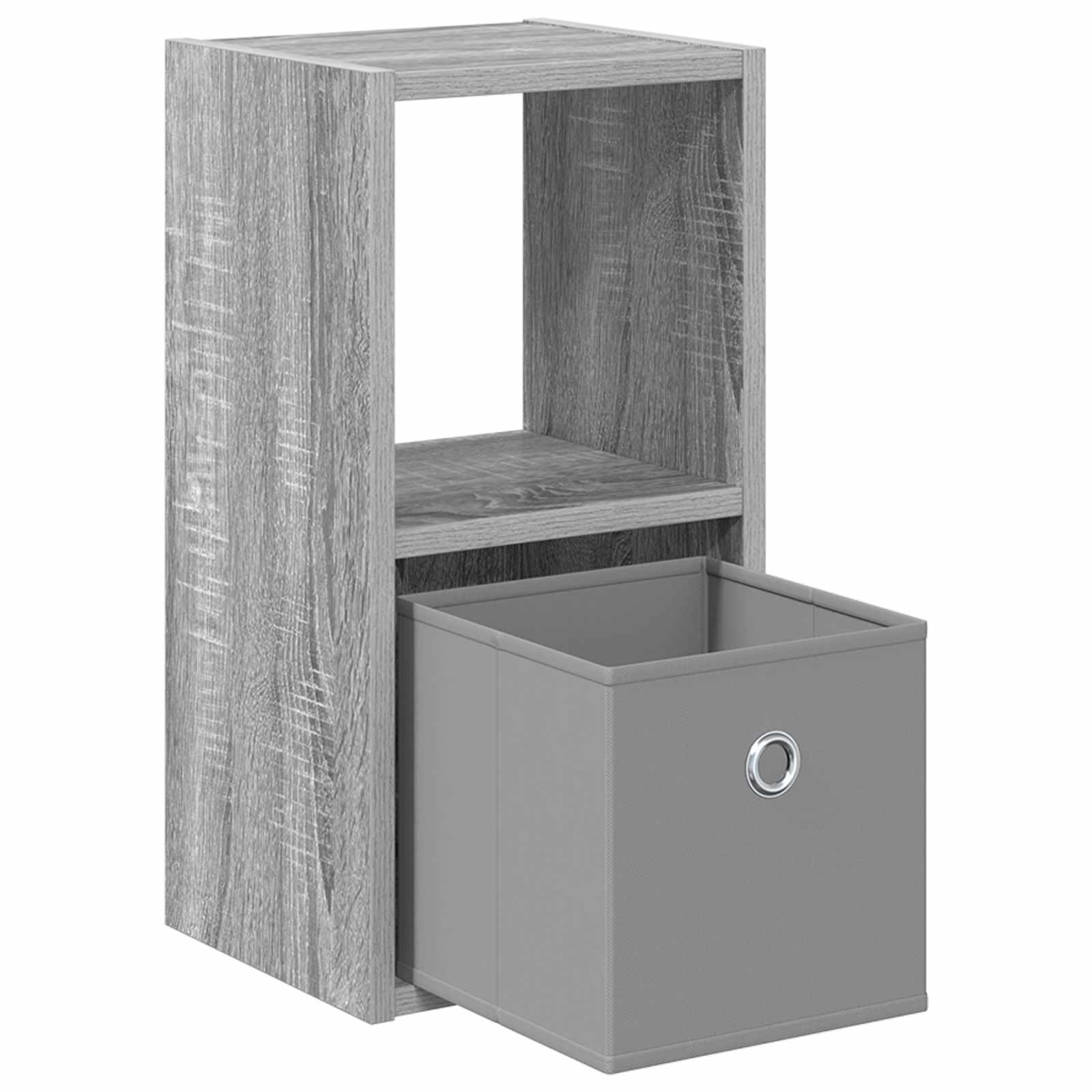 Κομοδίνο με συρτάρι 2 pcs Γκρίζο Σονομα 25,5 x 22 x 49,5 εκ - Pakobazaar