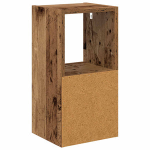 Κομοδίνο με συρτάρι 2 pcs Παλιό ξύλο 25,5 x 22 x 49,5 εκ - Pakobazaar