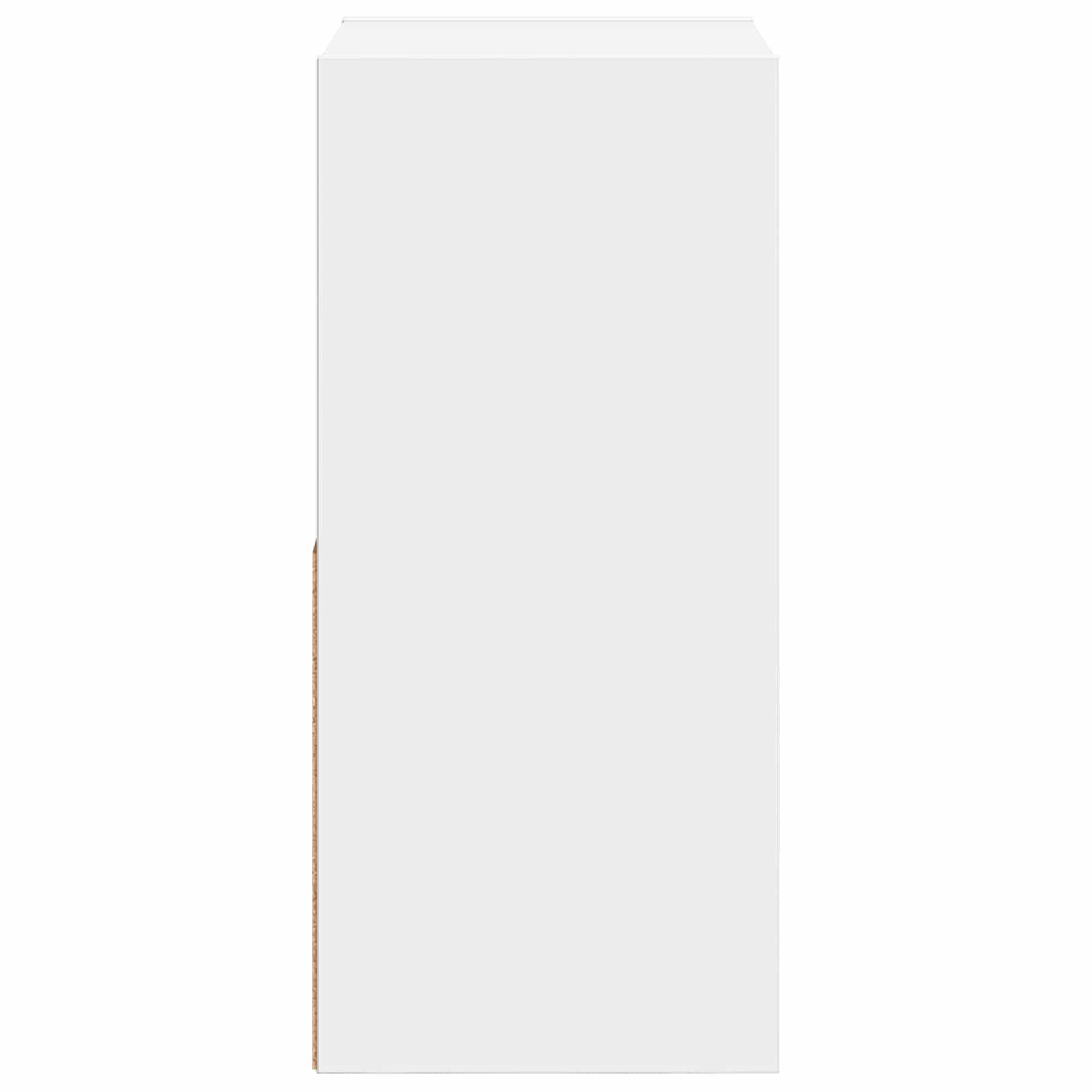 Κομοδίνο 2 pcs Λευκό 30,5 x 27 x 59,5 εκ Επεξεργασμένο ξύλο - Pakobazaar