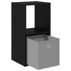 Κομοδίνο με συρτάρι 2 pcs Μαύρη Οξυά 30,5 x 27 x 59,5 εκ - Pakobazaar