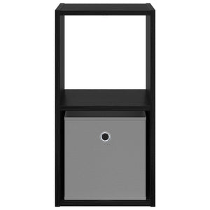 Κομοδίνο με συρτάρι 2 pcs Μαύρη Οξυά 30,5 x 27 x 59,5 εκ - Pakobazaar