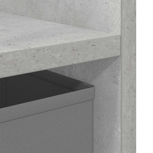 Κομοδίνο με συρτάρι 2 pcs Σκυρόδεμα Γκρι 30,5 x 27 x 59,5 εκ - Pakobazaar