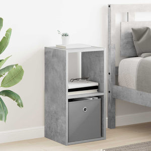 Κομοδίνο με συρτάρι 2 pcs Σκυρόδεμα Γκρι 30,5 x 27 x 59,5 εκ - Pakobazaar