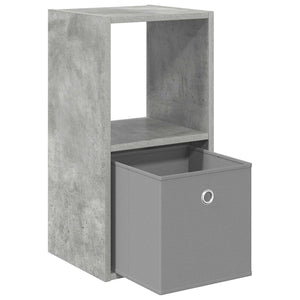 Κομοδίνο με συρτάρι 2 pcs Σκυρόδεμα Γκρι 30,5 x 27 x 59,5 εκ - Pakobazaar