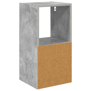 Κομοδίνο με συρτάρι 2 pcs Σκυρόδεμα Γκρι 30,5 x 27 x 59,5 εκ - Pakobazaar