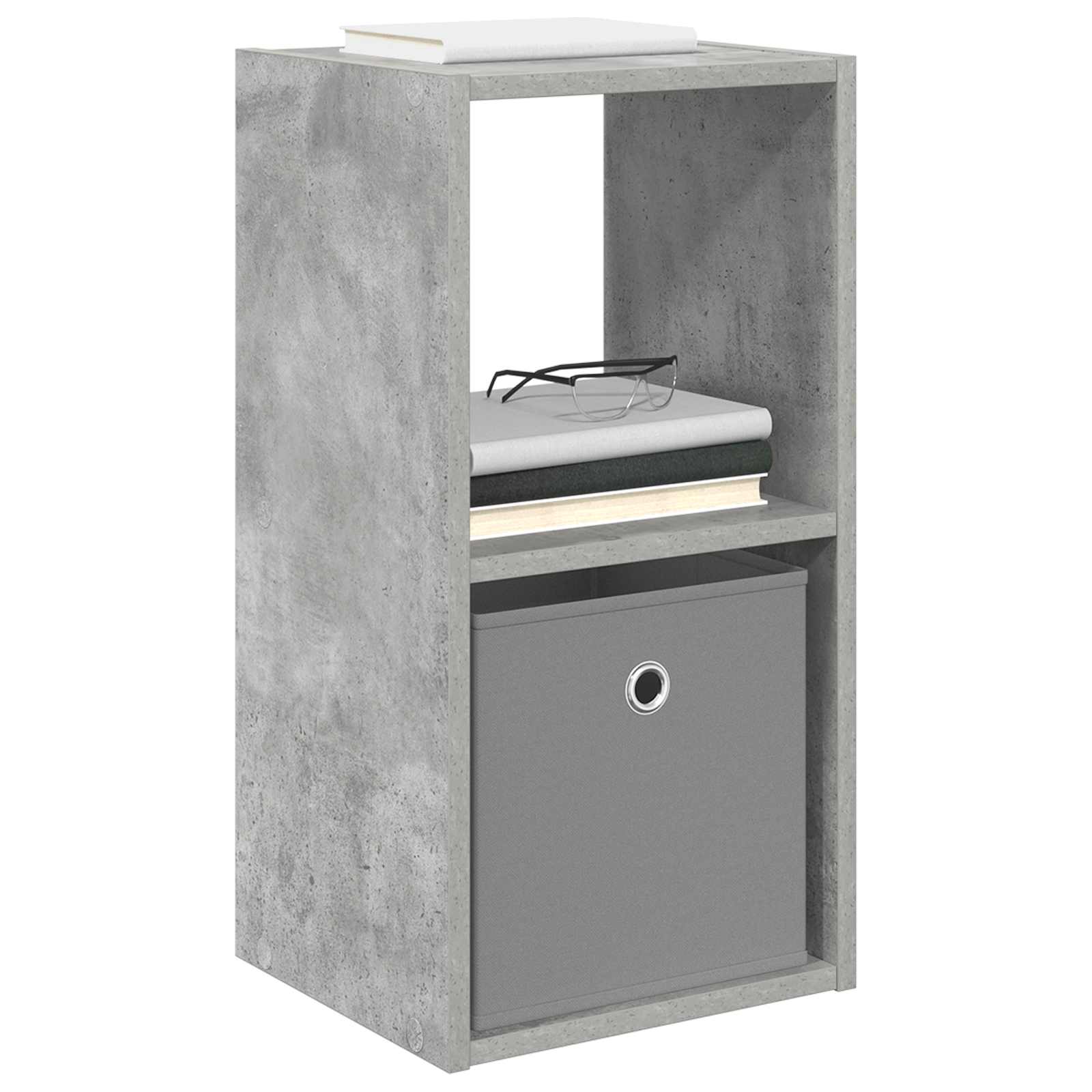 Κομοδίνο με συρτάρι 2 pcs Σκυρόδεμα Γκρι 30,5 x 27 x 59,5 εκ - Pakobazaar