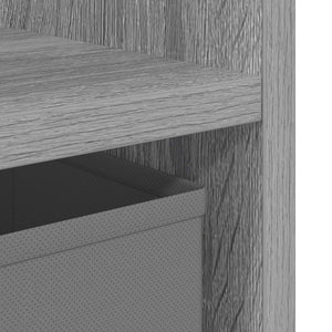 Κομοδίνο με συρτάρι 2 pcs Γκρίζο Σονομα 30,5 x 27 x 59,5 εκ - Pakobazaar