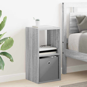 Κομοδίνο με συρτάρι 2 pcs Γκρίζο Σονομα 30,5 x 27 x 59,5 εκ - Pakobazaar