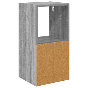 Κομοδίνο με συρτάρι 2 pcs Γκρίζο Σονομα 30,5 x 27 x 59,5 εκ - Pakobazaar