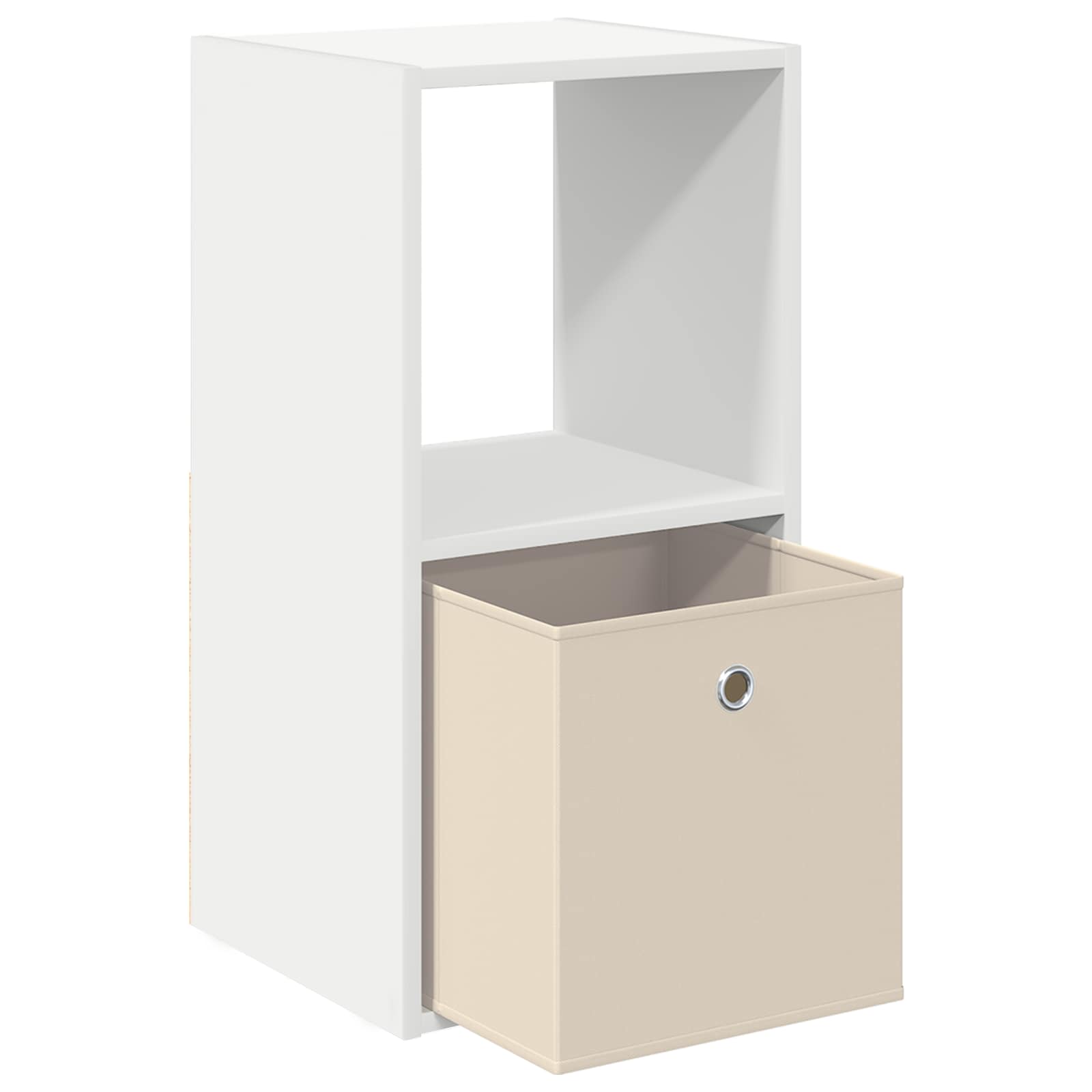 Κομοδίνο 2 pcs Λευκό 35 x 32 x 68,5 εκ Επεξεργασμένο ξύλο - Pakobazaar