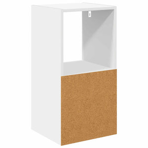 Κομοδίνο 2 pcs Λευκό 35 x 32 x 68,5 εκ Επεξεργασμένο ξύλο - Pakobazaar