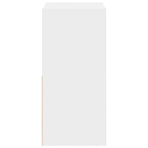 Κομοδίνο 2 pcs Λευκό 35 x 32 x 68,5 εκ Επεξεργασμένο ξύλο - Pakobazaar