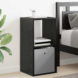 Κομοδίνο 2 pcs Μαύρη Οξυά 35 x 32 x 68,5 εκ Επεξεργασμένο ξύλο - Pakobazaar