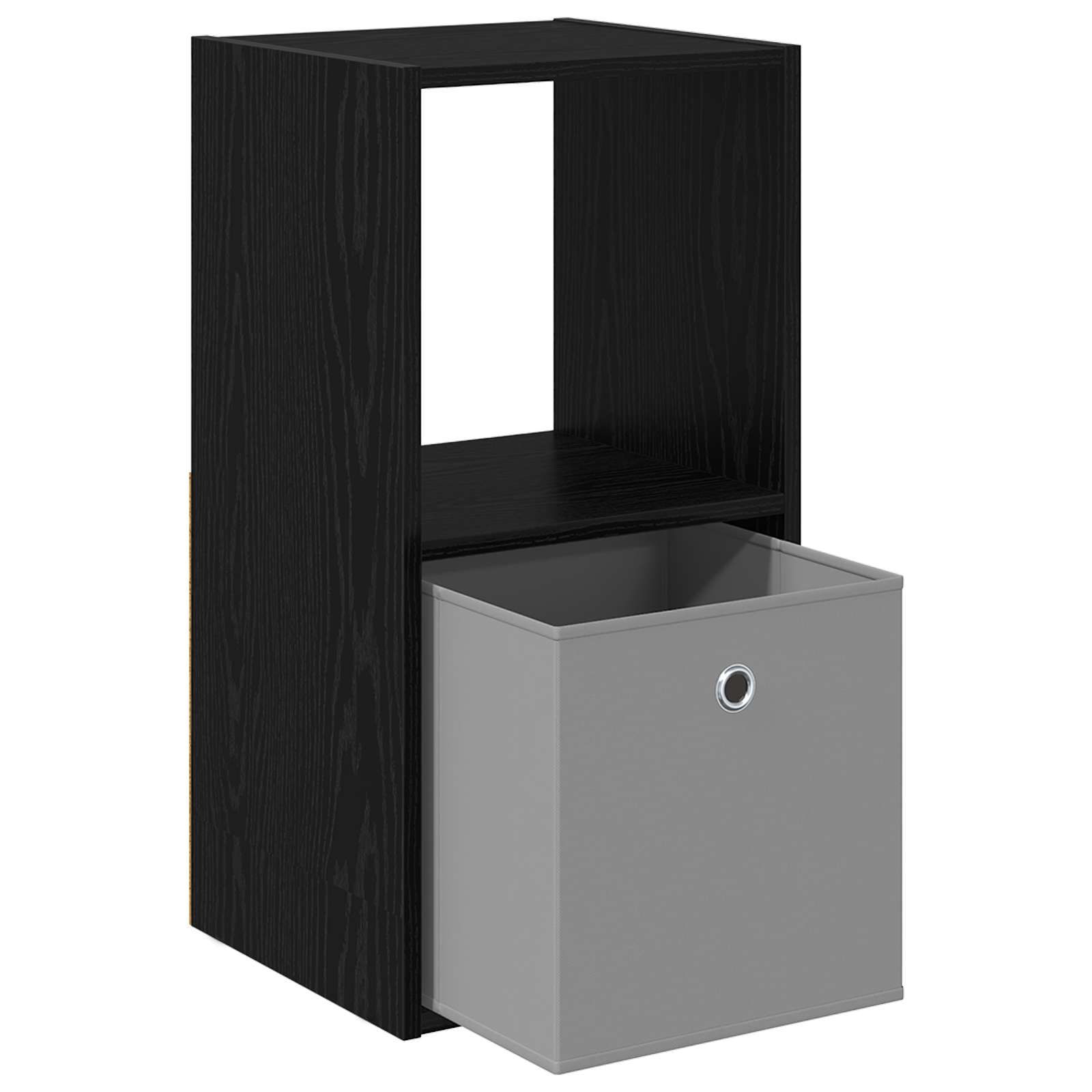 Κομοδίνο 2 pcs Μαύρη Οξυά 35 x 32 x 68,5 εκ Επεξεργασμένο ξύλο - Pakobazaar