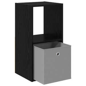 Κομοδίνο 2 pcs Μαύρη Οξυά 35 x 32 x 68,5 εκ Επεξεργασμένο ξύλο - Pakobazaar