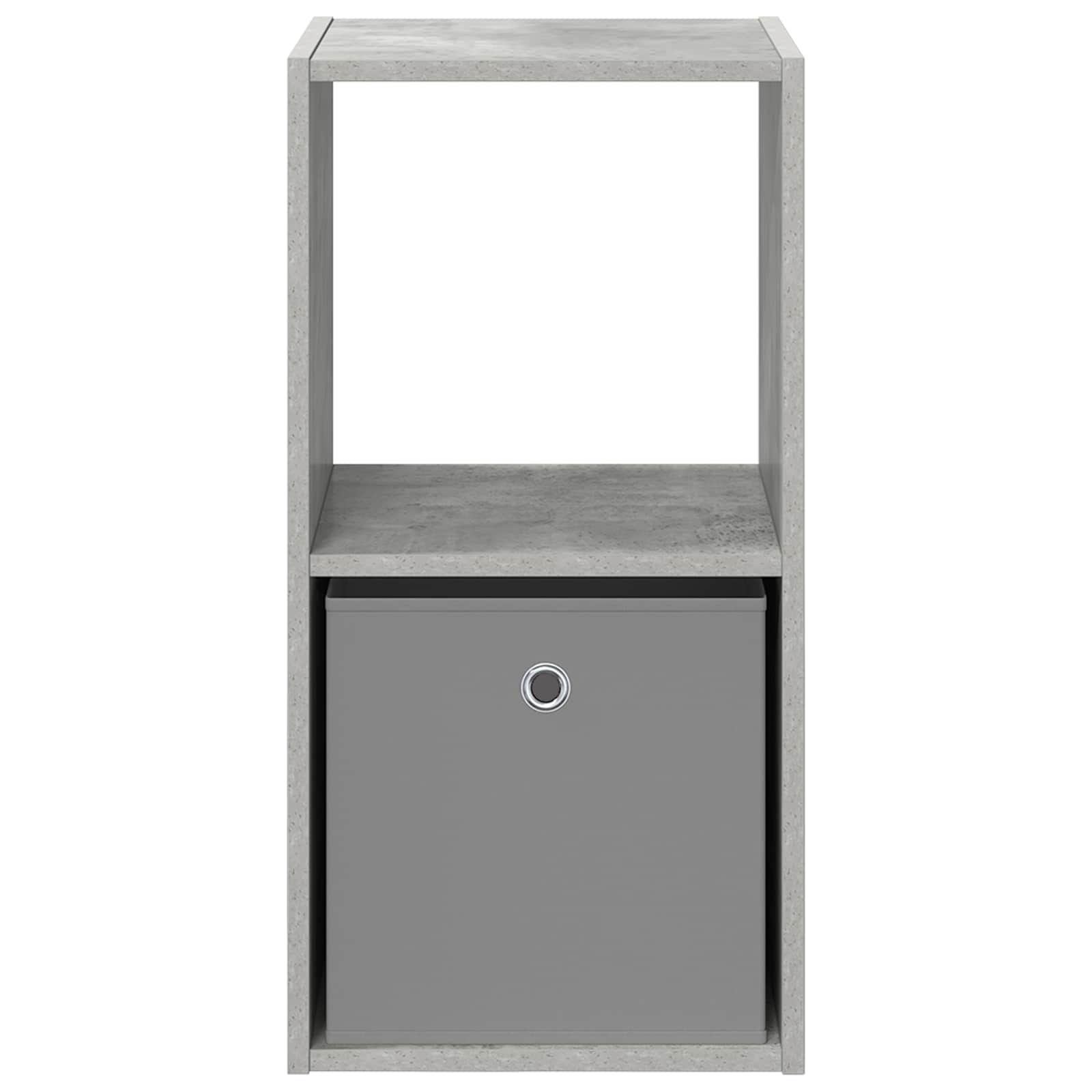 Κομοδίνο με συρτάρι 2 pcs Σκυρόδεμα Γκρι 35 x 32 x 68,5 εκ - Pakobazaar
