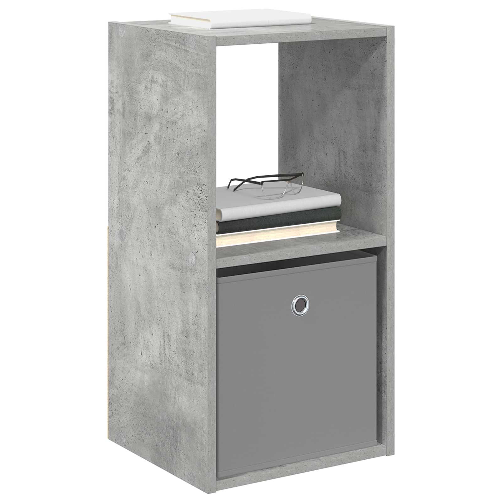 Κομοδίνο με συρτάρι 2 pcs Σκυρόδεμα Γκρι 35 x 32 x 68,5 εκ - Pakobazaar