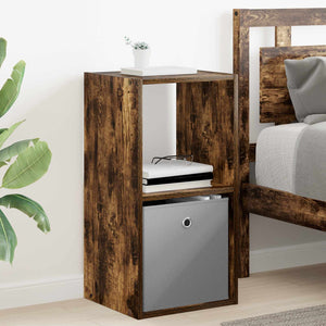 Κομοδίνο με συρτάρι 2 pcs Καπνιστό Δρύς 35 x 32 x 68,5 εκ - Pakobazaar