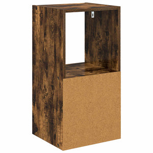 Κομοδίνο με συρτάρι 2 pcs Καπνιστό Δρύς 35 x 32 x 68,5 εκ - Pakobazaar