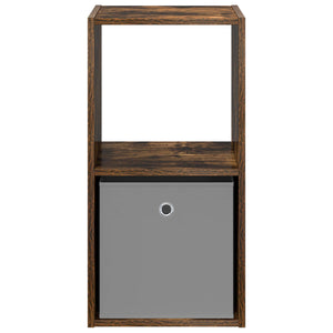 Κομοδίνο με συρτάρι 2 pcs Καπνιστό Δρύς 35 x 32 x 68,5 εκ - Pakobazaar